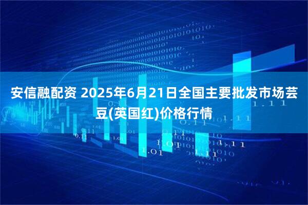安信融配资 2025年6月21日全国主要批发市场芸豆(英国红)价格行情