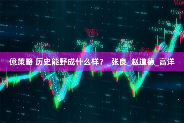 億策略 历史能野成什么样？_张良_赵道德_高洋